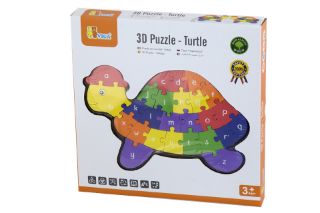 Obrázek z 3D Puzzle - Želva s písmenky                                     